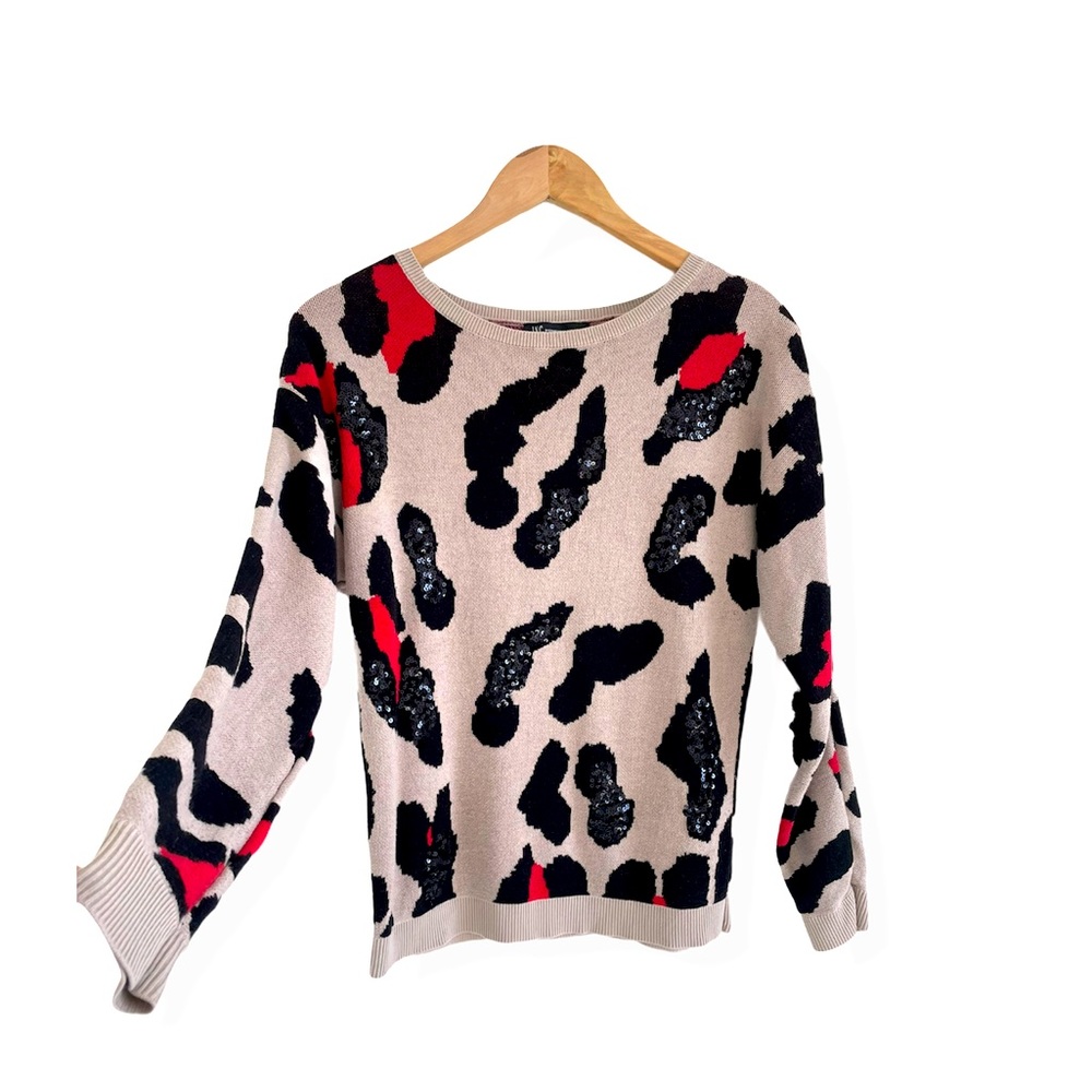 INC • Cheetah Print Sweater